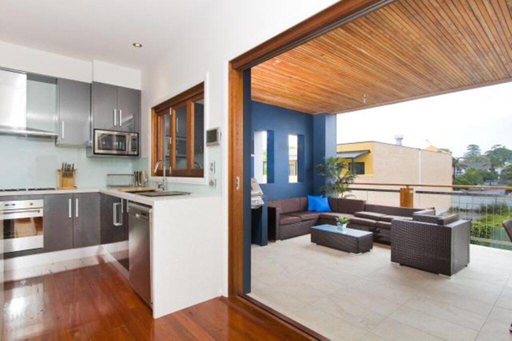 Deck with kitchen