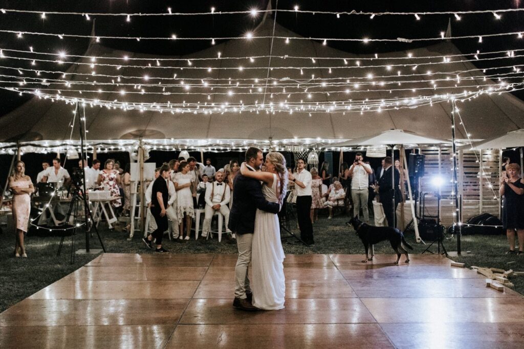 Outdoor dance floor