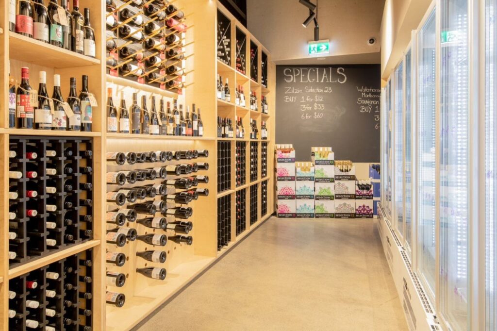 The Bottle shop at The Tavern Shell Cove.