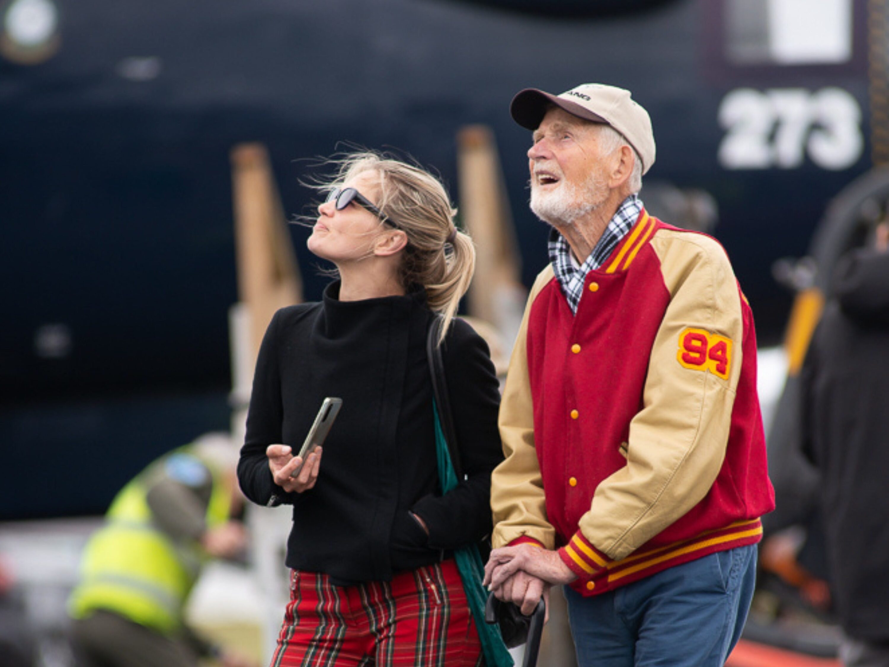 Crowd enjoying the flying display