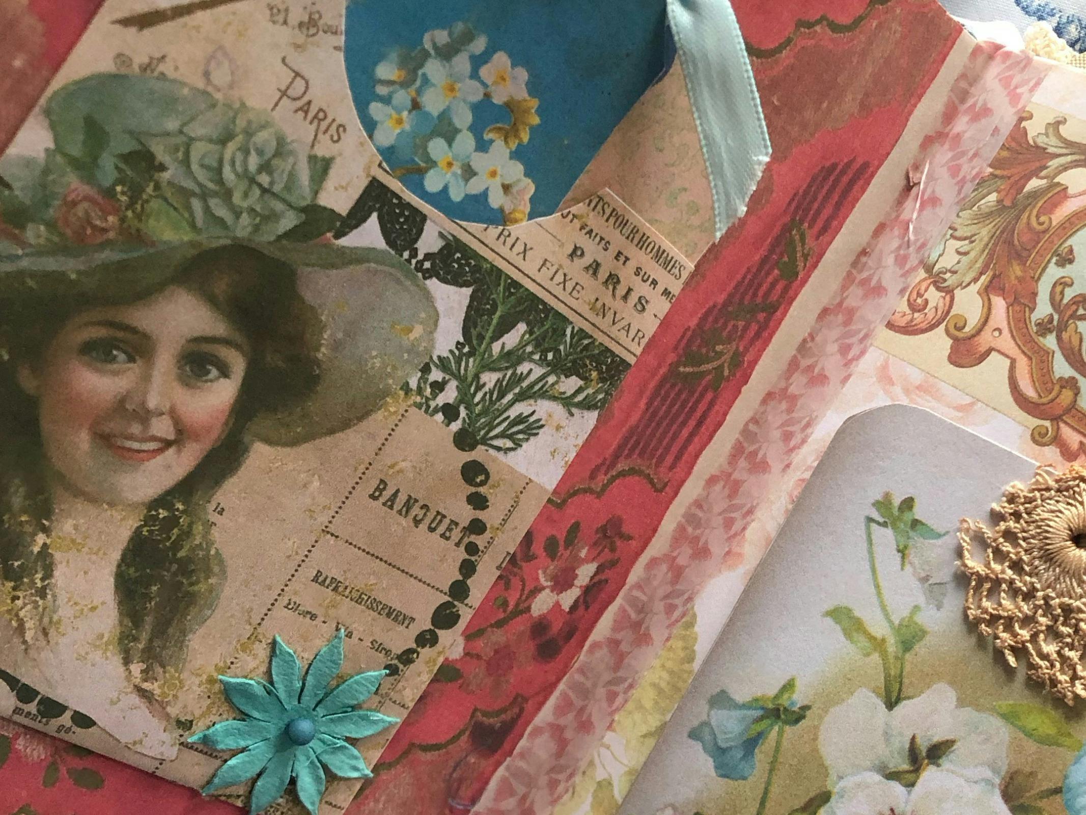 Junk Journalling Spread