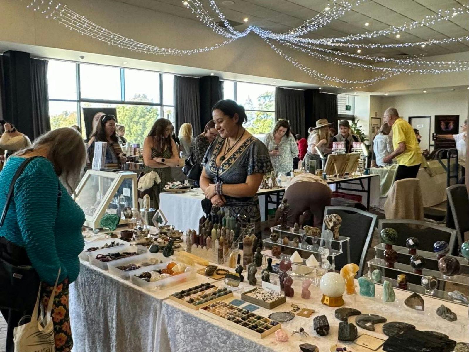 people browsing products at the Expo