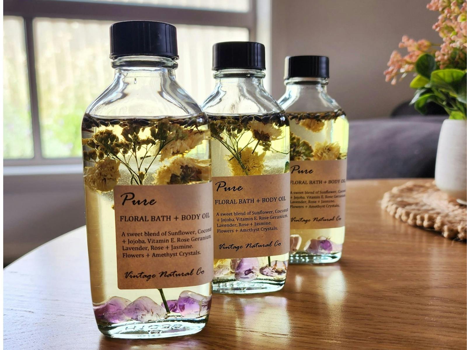 Hand blended skin products
