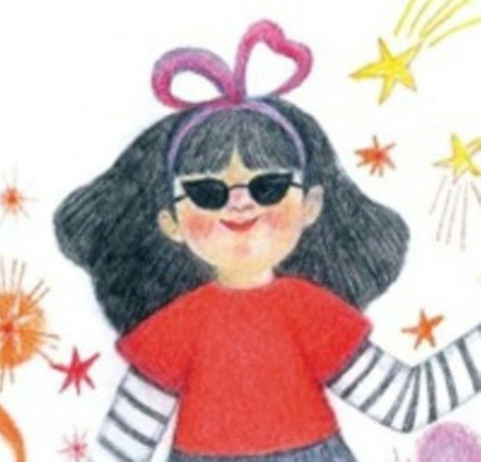 Picture of Girl character in book