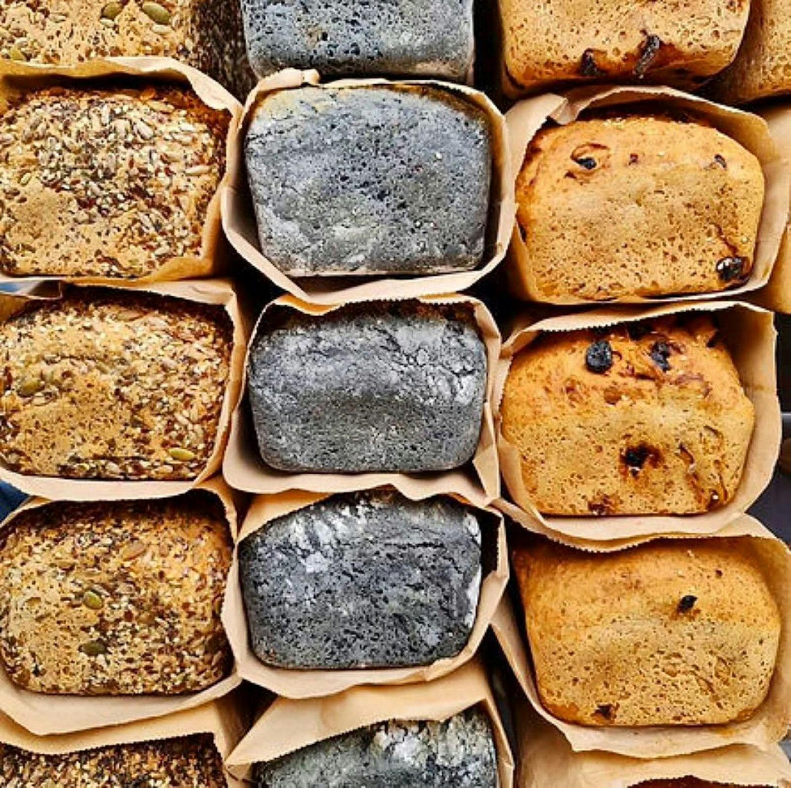 Farmers & Makers Market, The Local Table assorted variety of  freshly baked bread.