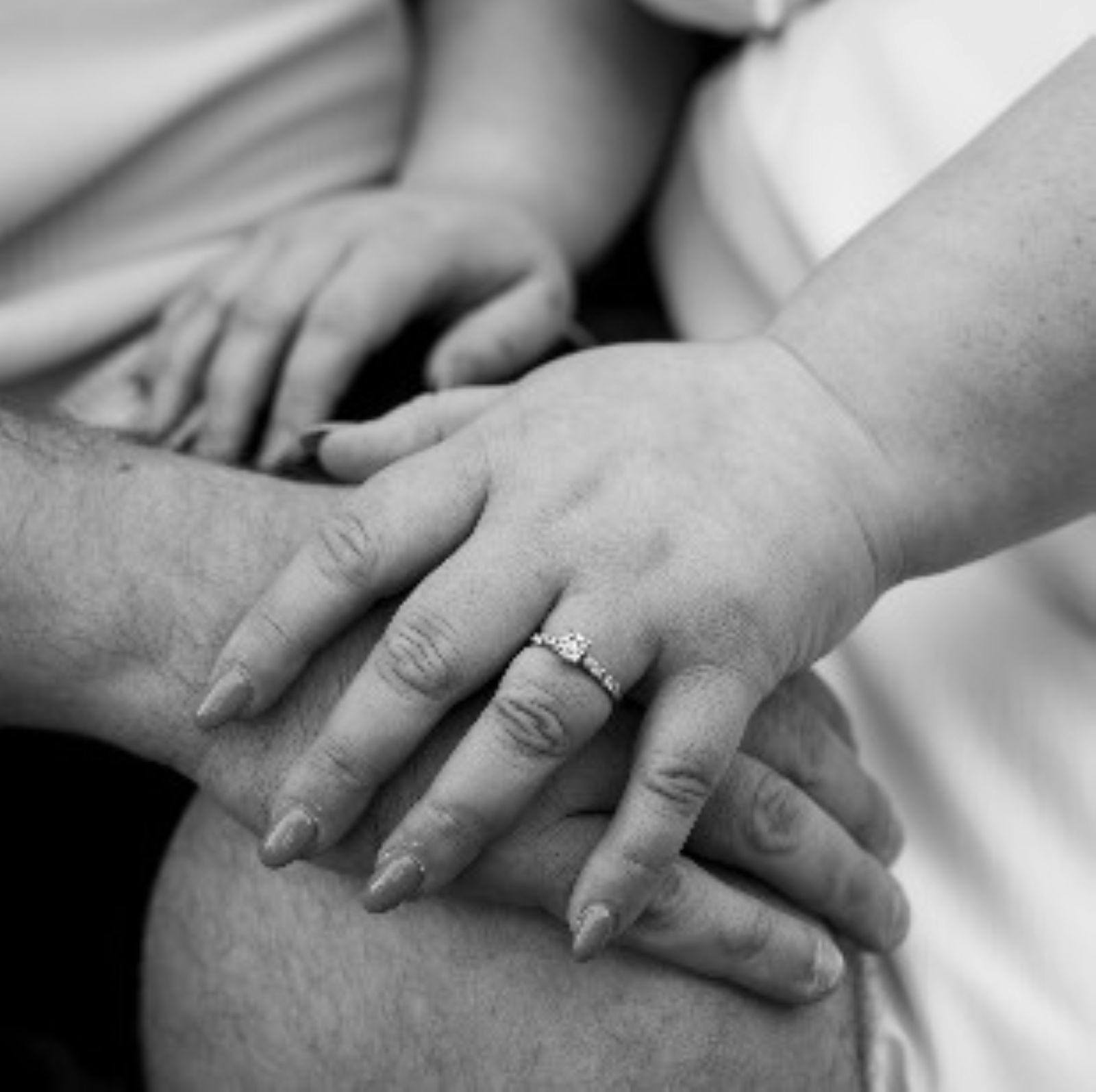 engagement hand holding