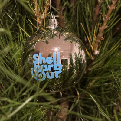 Christmas Bauble Shiny branded