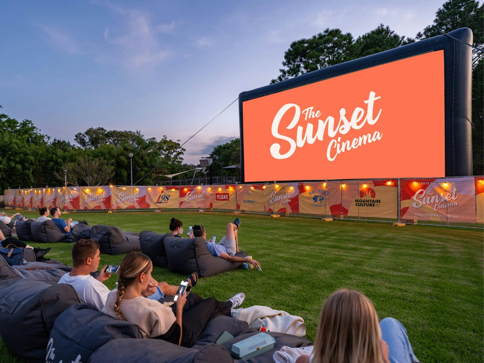 sunset cinema, outdoor cinema, openair cinema, movies, Canberra, Australian National Botanic Gardens