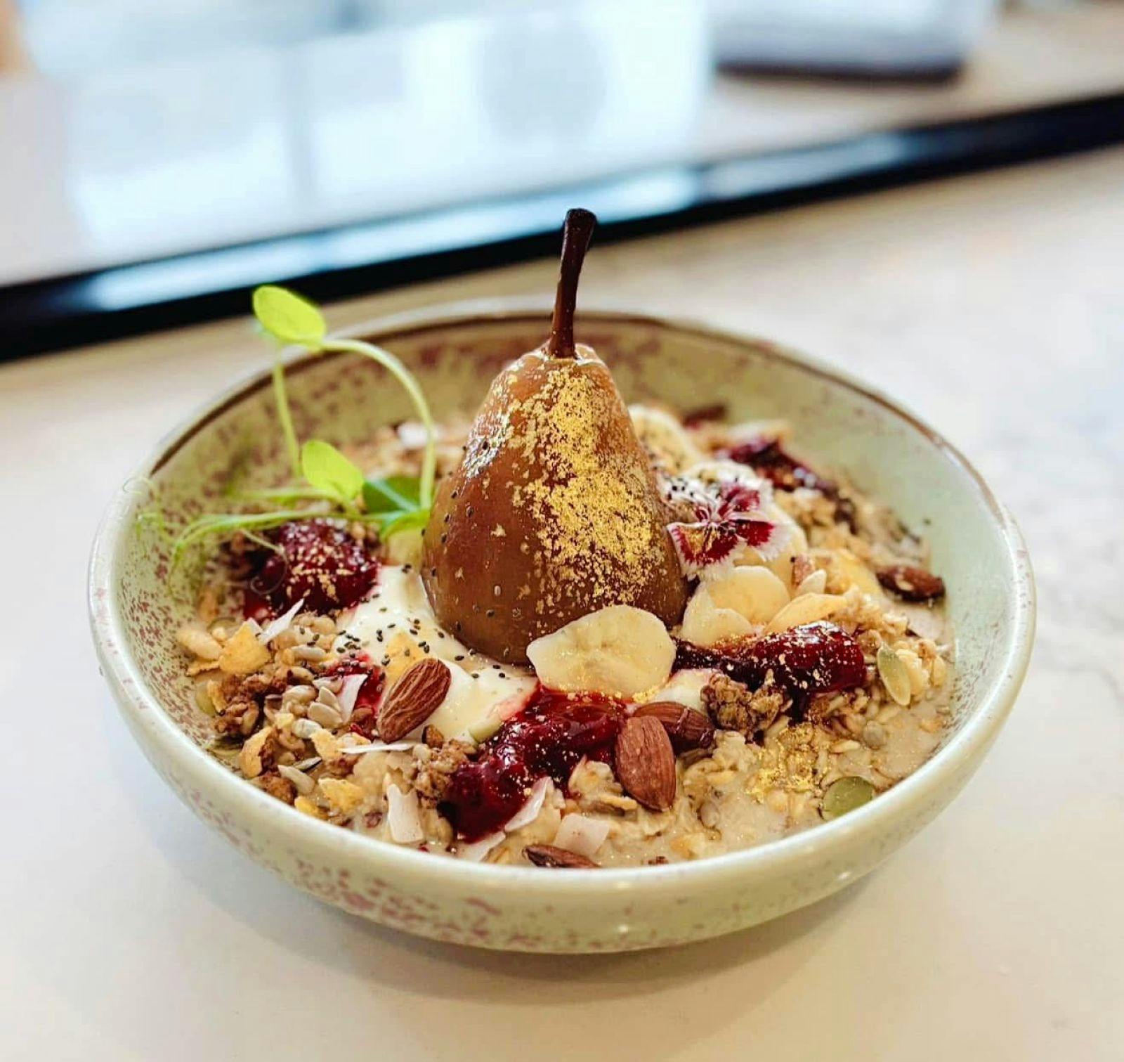 Pears and Nut dish at De Village Cafe