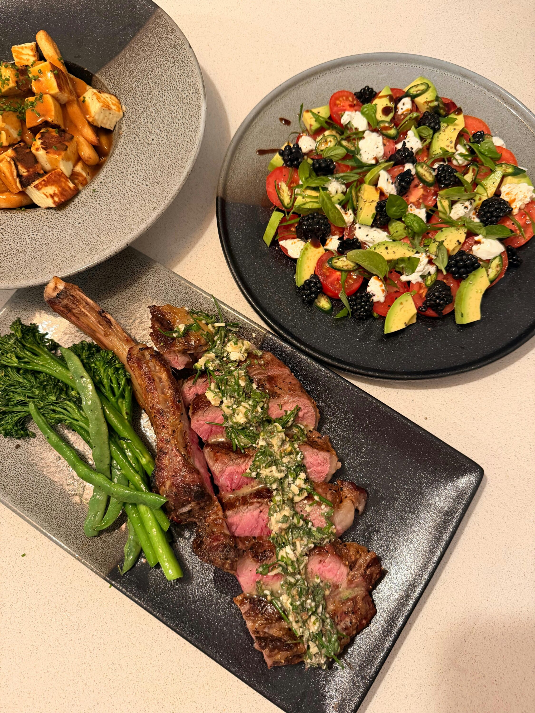 Seared Angus beef and Poutine Gravy fries