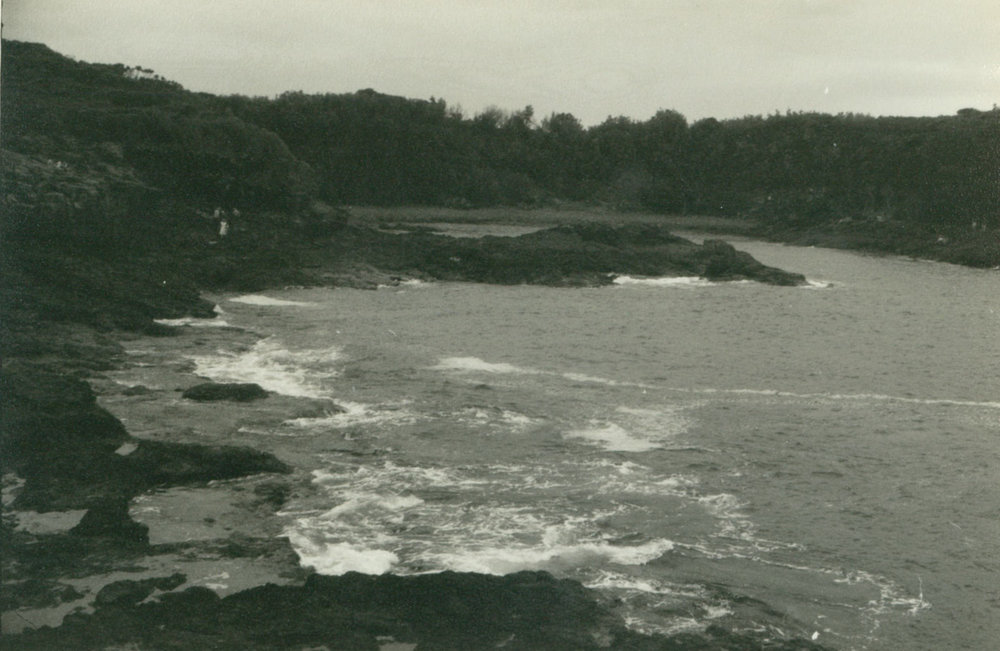 A black and white photos of Bushrangers Bay Bass Point Shellharbour circa 1965